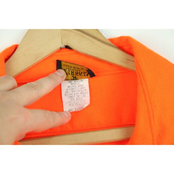 Melton Deerskin 2XL Shirt Hunting Neon Orange Utility Workwear Outdoors Gorpcore - Picture 5 of 6